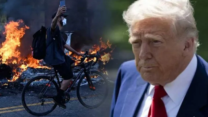 ABD savaş alanına döndü! Donald Trump adeta tehdit etti