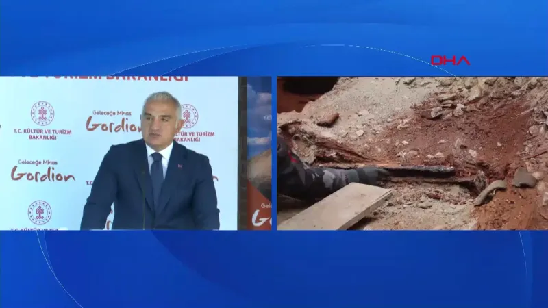 Gordion Antik Kenti’nde Frig kraliyet ailesine ait mezar gün yüzüne çıkarıldı