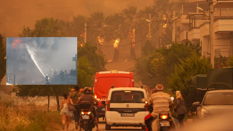 İzmir ve Manisa'da Korkutan Yangın! Evler Boşaltıldı mı?