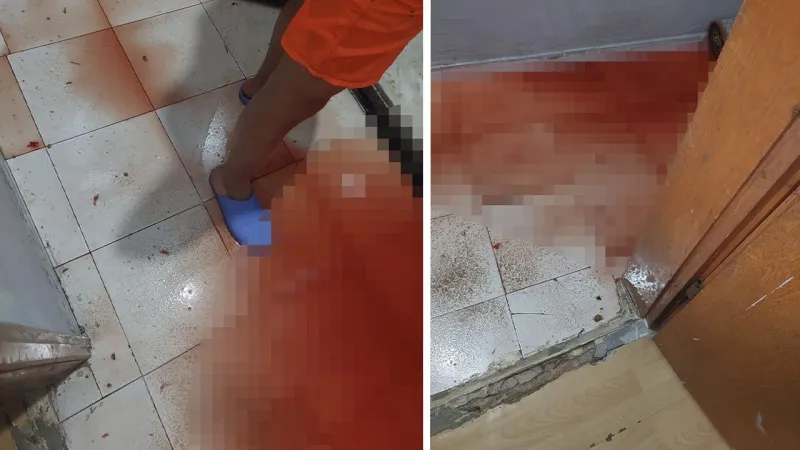 Kaçak kesilen kurbanların kanı 2 daireyi birden bastı!