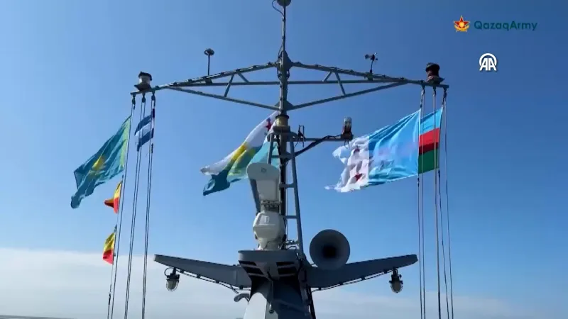 Kazakistan ve Azerbaycan, Hazar'da ortak tatbikat yaptı