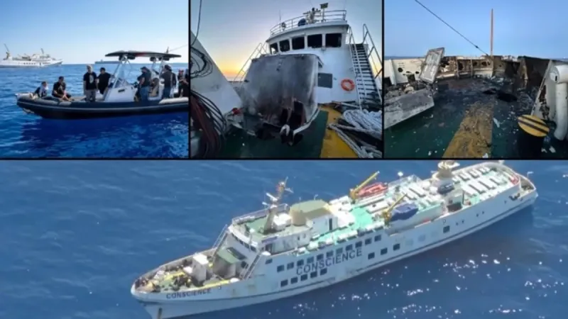 Malta'daki Conscience yardım gemisinde mahsur kalan 5 Türk yurda döndü