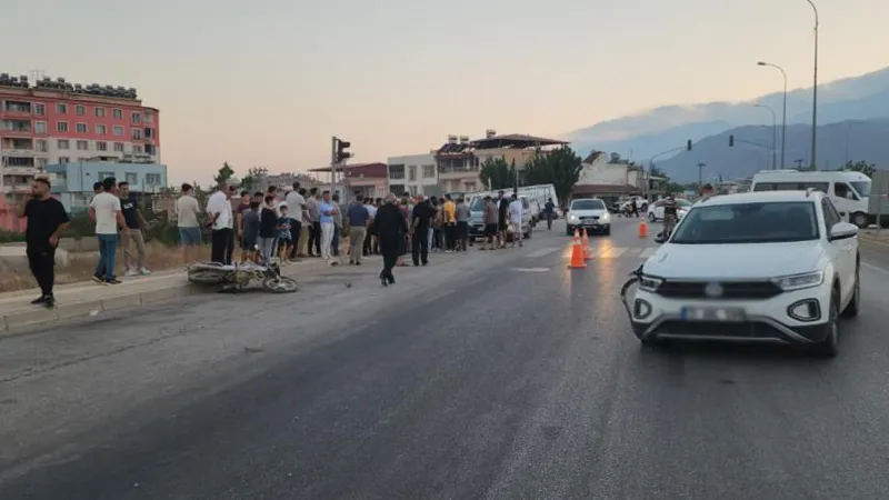 Feci Kaza! Motosiklet Sürücüsü Hayatını Kaybetti