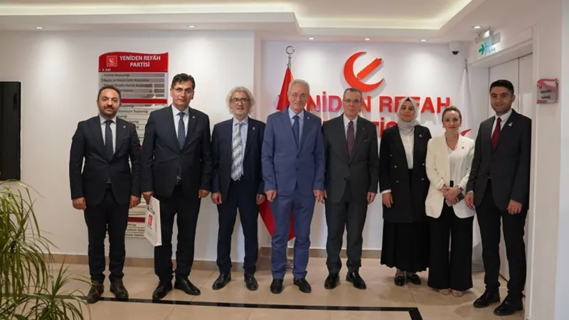 Saadet Partisi ve HÜDA-PAR heyetleri, Yeniden Refah Partisi'ni ziyaret etti