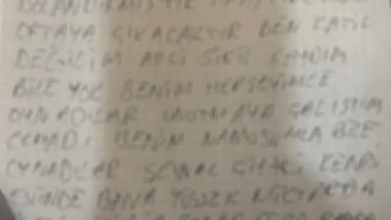 Sevgilisini katledip yaşamına son veren şahsın mektubu ortaya çıktı